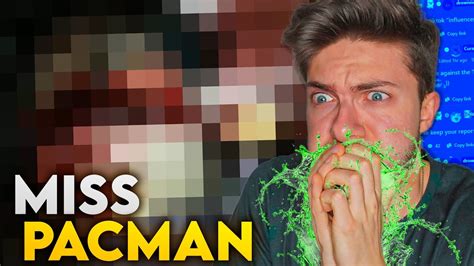 miss pacman gore|ms pacman face split video.